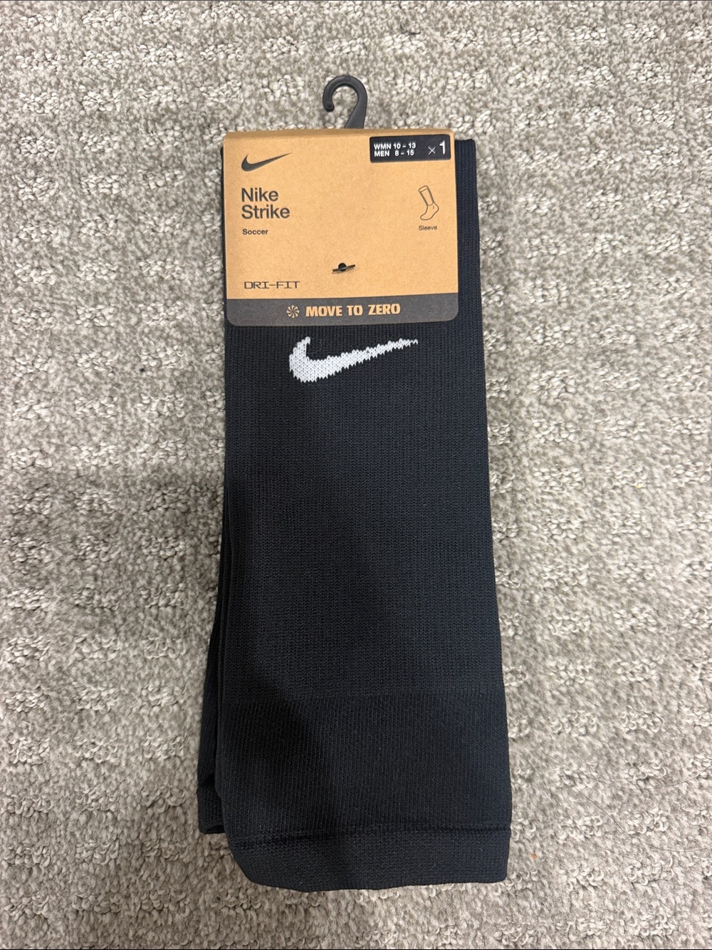 Nike Black Soccer Sleeve with White Swoosh